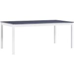 Tables de salle à manger VidaXL grises en pin minimalistes 