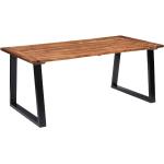 Tables de salle à manger VidaXL marron en bois industrielles 