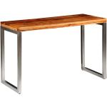 Tables de salle à manger design VidaXL marron en acier 