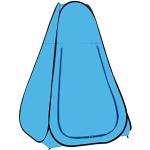 Tentes de douche VidaXL bleues 