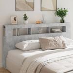 Têtes de lit en bois VidaXL grises modernes 