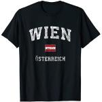 T-shirts noirs à logo à motif Autriche Taille S look sportif pour homme 