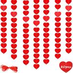 Pendentifs coeur pour la Saint-Valentin rouges en feutre romantiques 