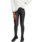 VILA Clothes Vicommit RW New Coated-Noos, Pantalon Femme, Noir (Black), 34 (Taille Fabricant: X-Small)
