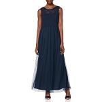 VILA CLOTHES Vilynnea Maxi Dress-Noos Robe de soirée, Bleu (Total Eclipse Total Eclipse), 36 (Taille Fabricant: 34) Femme