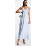 Robes cache-coeur Vila bleus clairs longues Taille XXS classiques pour femme en promo 