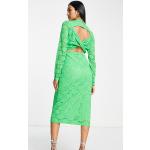 Robes Vila vert d'eau en dentelle à manches longues mi-longues à manches longues Taille XS pour femme en promo 