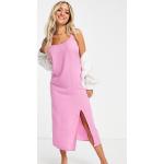 Robes fendues Vila roses en viscose mi-longues Taille S classiques pour femme en promo 