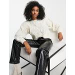 Pulls Vila blancs à volants à mailles à manches longues Taille XL classiques pour femme en promo 