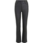 Pantalons taille haute Vila noirs en cuir synthétique Taille S look fashion pour femme 