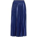 Jupes plissées Vila bleues en polyester midi Taille L look fashion pour femme 