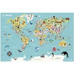 Jeux scientifiques Vilac en bois imprimé carte du monde en promo 