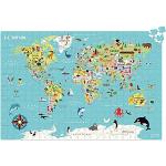 Puzzles Vilac imprimé carte du monde 500 pièces en promo 