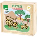 Puzzles en bois Vilac en bois à motif tigres 