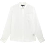 Chemises saison été blanches en lin en lin Taille 3 XL pour homme 