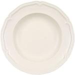 Assiettes plates Villeroy & Boch blanches en porcelaine diamètre 23 cm 