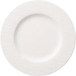 Assiettes plates Villeroy & Boch blanches en porcelaine diamètre 27 cm 