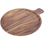 Assiettes plates Villeroy & Boch Artesano marron en bois diamètre 28 cm 