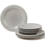 Assiettes plates Villeroy & Boch Color Loop gris clair en porcelaine 