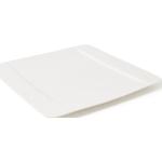 Assiettes plates Villeroy & Boch Manufacture Rock blanches en porcelaine diamètre 28 cm 
