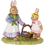 Lapins de Pâques Villeroy & Boch Bunny Tales multicolores en porcelaine à motif lapins de 12 cm 