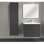 Armoires de salle de bain Villeroy & Boch grises en verre modernes 
