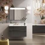 Miroirs de salle de bain Villeroy & Boch blancs en aluminium 