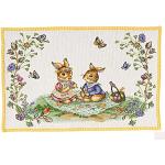 Sets de table Villeroy & Boch Spring Fantasy multicolores à motif lapins 