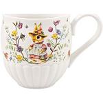 Tasses à café Villeroy & Boch Spring Fantasy vertes en porcelaine à motif lapins compatibles micro-ondes 440 ml 