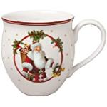 Villeroy & Boch - Toy's Delight, Tasse avec anse, Père Noël et chevreuil 13,5x9,5x10 cm, porcelaine premium, tasse de Noël, 390 ml