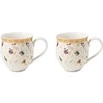 Villeroy & Boch - Toys Delight Lot de 2 mugs avec anse, mugs de collection décoratifs de l’édition anniversaire, porcelaine, multicolore/or/blanc, 440 ml