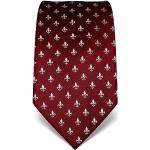 Cravates en soie de mariage Vincenzo Boretti rouge bordeaux en soie look fashion pour homme en promo 
