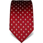 Cravates en soie de mariage Vincenzo Boretti rouge bordeaux en soie Tailles uniques look fashion pour homme en promo 