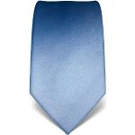 Cravates unies de mariage Vincenzo Boretti bleus clairs en soie Tailles uniques look fashion pour homme en promo 
