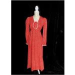 Robes vintage rouges petite look vintage pour femme 