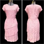 Robes en dentelle vintage rose pastel en dentelle look vintage pour femme 