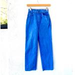 Pantalons taille haute bleus à motif USA Taille XS look vintage 