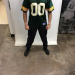 Vintage 90's Green Bay Packers #00 Migliore | Le Meilleur Classique Italien &white Reebok Football Jersey | Taille M