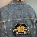 Vintage 90's Rolls Royce Sequence Denim Jacket Size Grand Usa Made