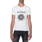Vintage Alice in Chains Sun Faded T-Shirt Blanc Homme Manches Courtes Col Rond White Mens M