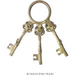 Porte-clés bronze en laiton look vintage 