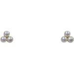 Boucles d'oreilles en perles blanches à perles 9 carats pour femme 