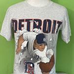 Vintage Detroit Tigers Mlb Baseball Nutmeg Mills Sports 1990S Crewneck Gray Tee Tshirt/Vintage Medium