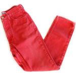 Jeans rouges délavés Taille 3 XL look vintage pour femme 