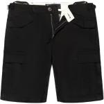 Shorts cargo noirs en jersey Taille XL look fashion pour homme en promo 