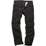 Pantalons cargo noirs en satin Taille 3 XL look fashion pour homme 