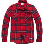 Chemises vintage rouges en flanelle Taille XXL look fashion pour homme en promo 