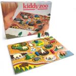 Puzzles en bois en bois à motif animaux Saw de zoo 