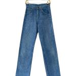 Jeans taille haute bleus Taille 3 XL look vintage pour femme 