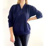 Pulls en laine bleu marine Taille XL plus size look vintage pour femme 
